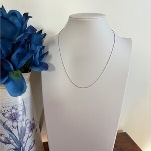 Sleek Stainless Steel Silver Necklace